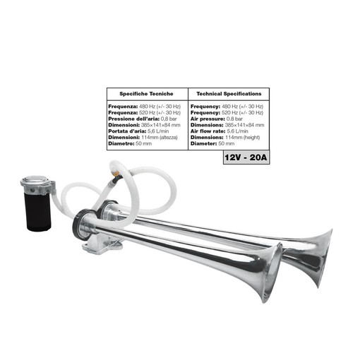 Tromba bitonale bus - bus, per