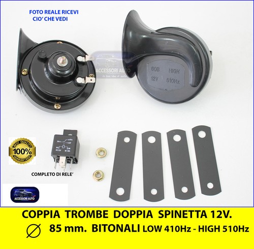 Clacson trombe auto 12v tromba - clacson,